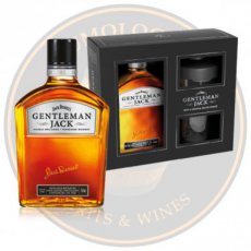 Gentleman Jack Daniel's with 2 glasses giftbox, 70cl - 40°